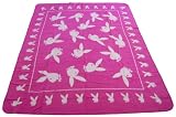 Kitchen & Housewares : ZAP PLAYBOY PINK FUNNY BUNNY FLEECE BLANKET