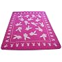 Zap Playboy Funny Bunny Fleece Blanket, Pink