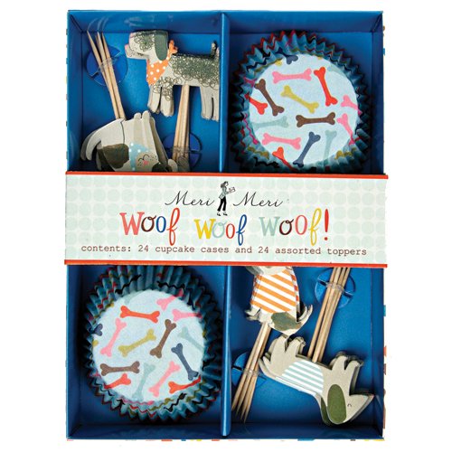 Meri Meri Woof Woof Dogs Cupcake Kit