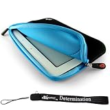 Slim High Quality Durable Glove Sleeve Case with extra pocket Custom Made For Barnes & Noble Nook eBook Reader + Includes a 4-Inch eBigvalue Determination Hand Strap