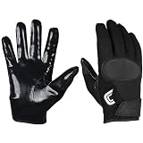 Cutters Solid Colored Gloves (Black, X-Large)