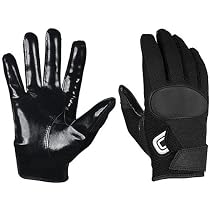 Cutters Solid Colored Gloves (Black, X-Large)