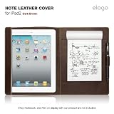 elago Note Leather Cover for iPad2,3,4 - Dark Brown