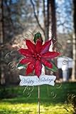 IMAGE OF Poinsettia Garden Stake
