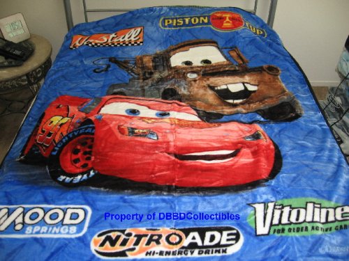 Cars Speed Lightning Mcqueen--Sponsor Disney Twin Mink Blanket