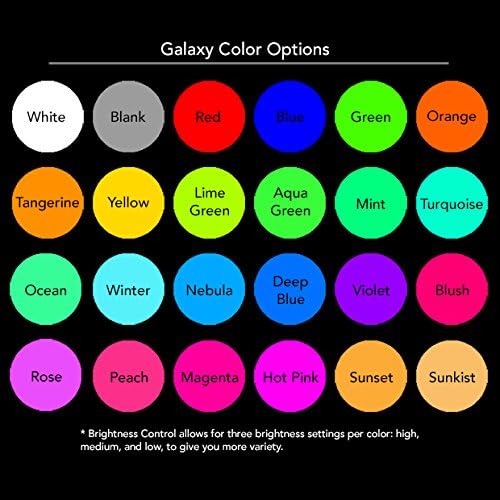 Galaxy Orbit 4-Light Premium Rainbow LED Rave Orbital Orbit Light Show Spinning Toy