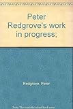 Peter Redgrove's work in progress