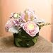 Kitchen & Housewares : Di Poco Colore Romantic - Double Tulip, Phlox, Ranunculus and Dusty Miller in a Paved Foliage Vase