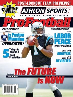 2011 Athlon Sports NFL Pro Football Magazine Preview- Carolina Panthers Cover