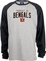 Cincinnati Bengals Grey Youth Property Of Long Sleeve Raglan T-Shirt