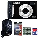 Vivitar Vivicam V5024 5.1MP Black Digital Camera Plus 4GB Accessory Kit