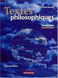 Textes philosophiques terminales stt sti stl sms