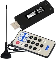 August PC/Laptop USB Freeview/HDTV Receiver - Black - Vista Compatible