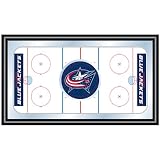 Trademark Poker NHL1500-CBJ NHL Columbus Blue Jackets Framed Hockey Rink Mirror