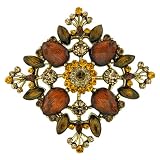 Earth Tone Pin Brooch