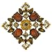 Earth Tone Pin Brooch