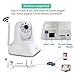 1080P HD Wireless Wifi IP Camera 2 million Megapixel Plug&play SD card White Network security Camera Pan & Tilt Rotate Free Android iOS app Night Vision Motion Detection Alert With IR-Cut Filter