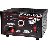 Pyramid PS15KX 10A 13.8-Volt Power Supply with Cigarette Lighter Adapter