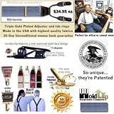 Patented Double-Ups blue denim suspenders