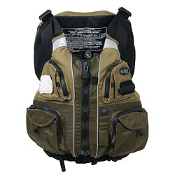 NRS Khaki/Olive Chinook Flotation Fishing Vest PFD - XXL