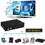 LCS - SWITCH HDMI Automatique - 3 ports avec T�l�commande - 3 sources HDMI vers 1 �cran - Full HD 1080p - 3D Optimis� - Amplicateur int�gr� - Connecteurs plaqu�s or - Certifi� HDCP - Boitier en m�tal compatible avec tous les t�l�viseurs