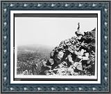 Historic Print (S): [Man looking out from rocky cliff side in a northwest national park(?)]