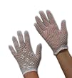 Fabulous Cotton Crochet Shortie Gloves in Ivory, White or Pink