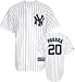 Jorge Posada Jersey: Adult 2010 Majestic Home Pinstripe Replica #20 New York Yankees Jersey