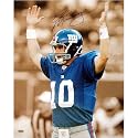 Eli Manning Autographed NY Giants TD Signal Sepia Tone 16x20 Photograph