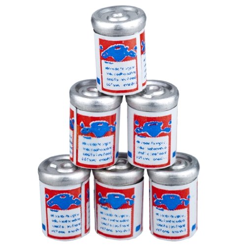 Detail image Dollhouse Miniature Six Cans of Beer