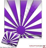 Sony PS3 Slim Skin - Rising Sun Japanese Purple