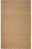Solid Jute Rug 3'x6' Runner Dark Natural