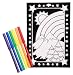 Rainbow Art Velvet Poster with Markers
