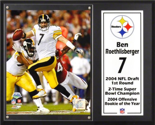Ben Roethlisberger Sublimated 12x15 Plaque | Details: Pittsburgh Steelers
