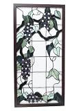 Stained Glass Grape Vine Suncatcher Panel