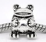 Believe Beads © 1 x Silver Plated Frog Charm Bead for Pandora/Troll/Chamilia Style Charm Bracelet 511AV4a5LML. SL160 Believe Beads © 1 x Silver Plated Frog Charm Bead for Pandora/Troll/Chamilia Style Charm Bracelet