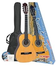 Encore ENC34OFT Natural Wood Three Quarter Classic Guitar Outfit