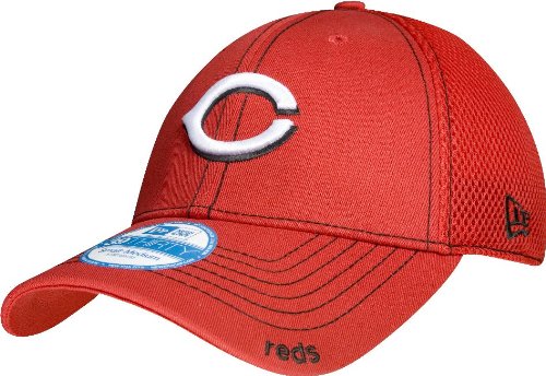 New Era Cincinnati Reds Neo Fitted Baseball Cap (Scarlet, Medium/Large)