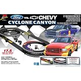  : Life Like Cyclone Canyon Ford Versus Chevy Truck Electric Race Set