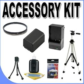 BP511 Lithium Ion Replacement Battery Charger & Tripod 37mm UV Filter BigVALUEInc... by BigVALUEInc