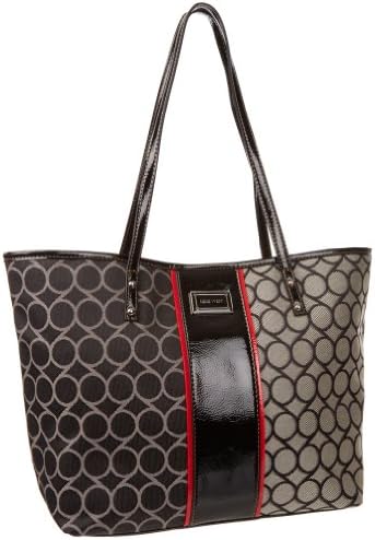 Nine West 9S Jacquard Medium Shopper Tote Handbag