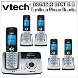 VTech DS6321-3 Cordless Phone System And Vtech DECT 6.0 Expandable Handset Bundle