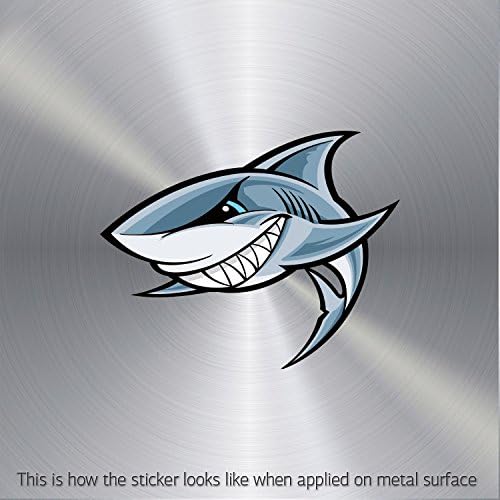 Hobby Stickers Cartoon Shark Showing Teeth 01777 Skate Specialty Funny Weat (24 X 19.0 In)