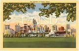 Found Image Press Card - Skyline of Dallas, Texas