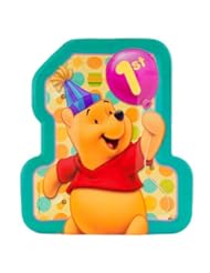 Poohs 1st Birthday Lunch Plates, 8ct