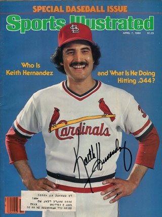 Keith Hernandez Autographed/Hand Signed Sports Illustrated - April 7, 1980