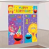 Sesame Street 1st Birthday Scene Setter Wall Decorations