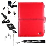 Form Fitting Carrying Case for Sony eBook Reader Touch PRS 600 (PRS600) + Rapid Home Wall Charger+ Rapid Travel Car Charger + Retractable USB Data Sync Cable+ 4-inch eBigvalue Determination Hand Strap + 4GB Mini SD Card with SD Card Adaptor (Good to listen to your MP3's with Sony Reader) + Stereo In-Ear Headphones (White) (Ultimate Combo, Retail: $80.00)