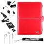 Combo for Sony PRS-600 (PRS600) Electronic Book; PU Leather Jacket Cover (Black) + Home and Car Rapid Charger + Retractable USB Data Sync Cable + 4-inch eBigvalue Determination Hand Strap + 4GB Mini SD Card with SD Card Adaptor (Good to listen to your MP3's with Sony Reader) + Stereo In-Ear Headphones (White) (Ultimate Combo, Retail: $80.00)