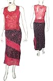 Skirt Top Set in Georgette Fabric with Embroidery Comfort Summer Women Clothing from India Size S